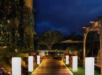 Светильник Цилиндр 30х75 питание от 220, RGB