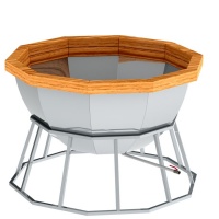 Банный чан 10 граней на подставке