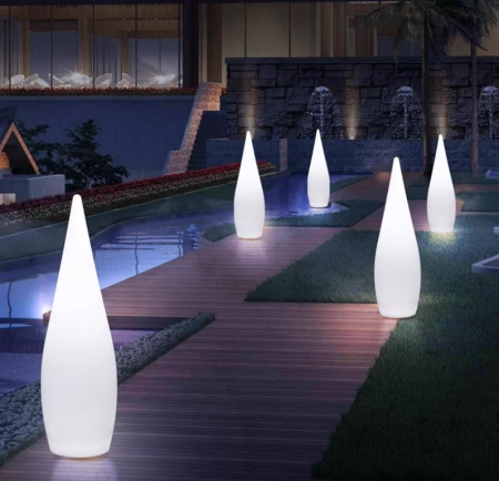 Светильник Капля 36х120 питание от 220, RGB